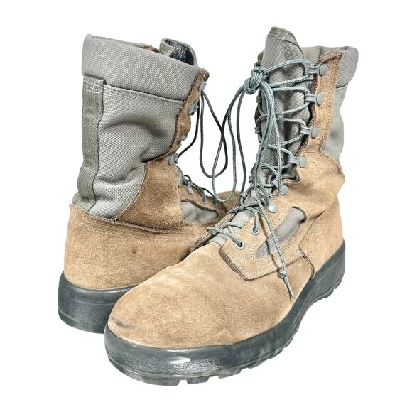 Belleville | Men | AFTW Sage Tan Gore-Tex Vibram Suede Combat Boots | 12.5 R - Picture 1 of 16